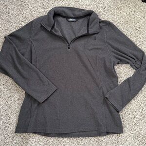 North Face Fleece 1/4 Zip in Dark Gray Size XL